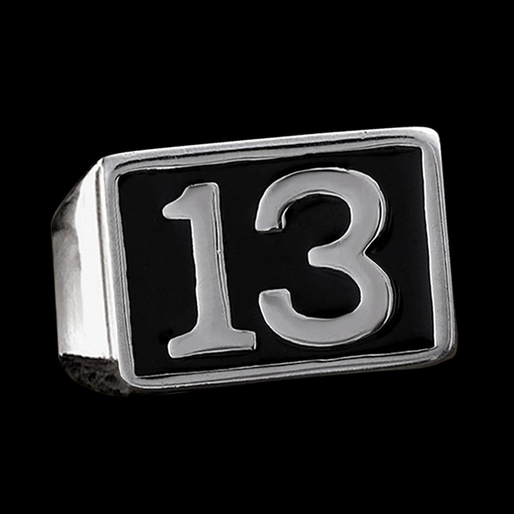 Classic 13 Stainless Steel Men's Ring