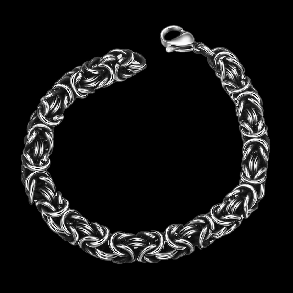 Simple braided Stainless Steel Men's Bracelet