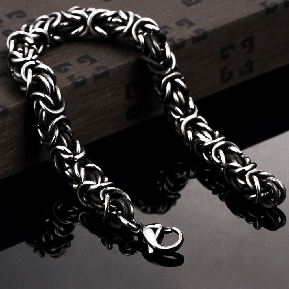 Simple braided Stainless Steel Men's Bracelet