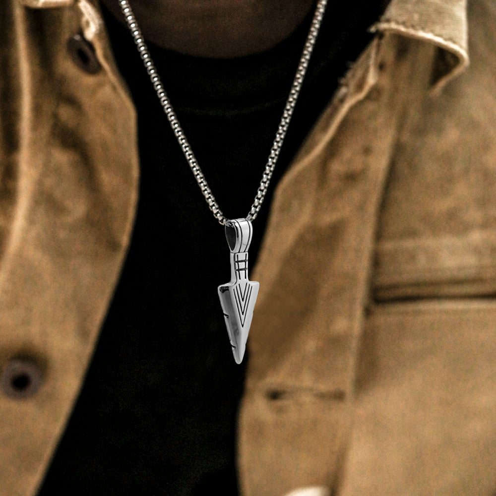 Arrow Metal Punk POP Cross Men’s Necklace