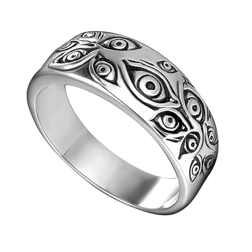 Devil's Eyes Stainless Steel Men's Ring