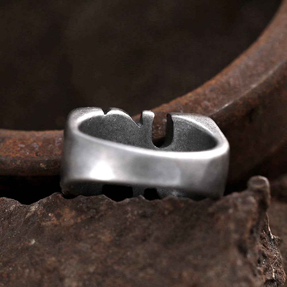 Fuck Off Stainless Steel Men's Ring