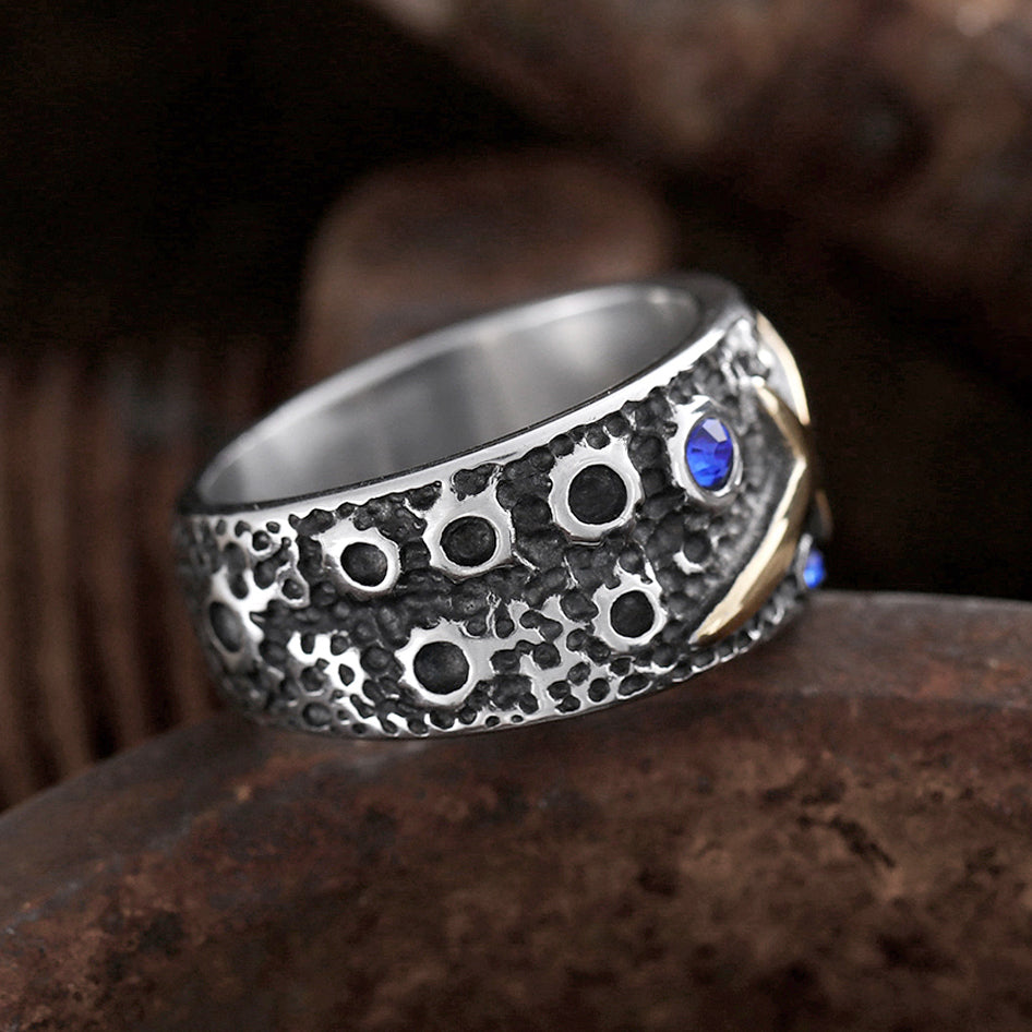 Starry Sky Stainless Steel Ring