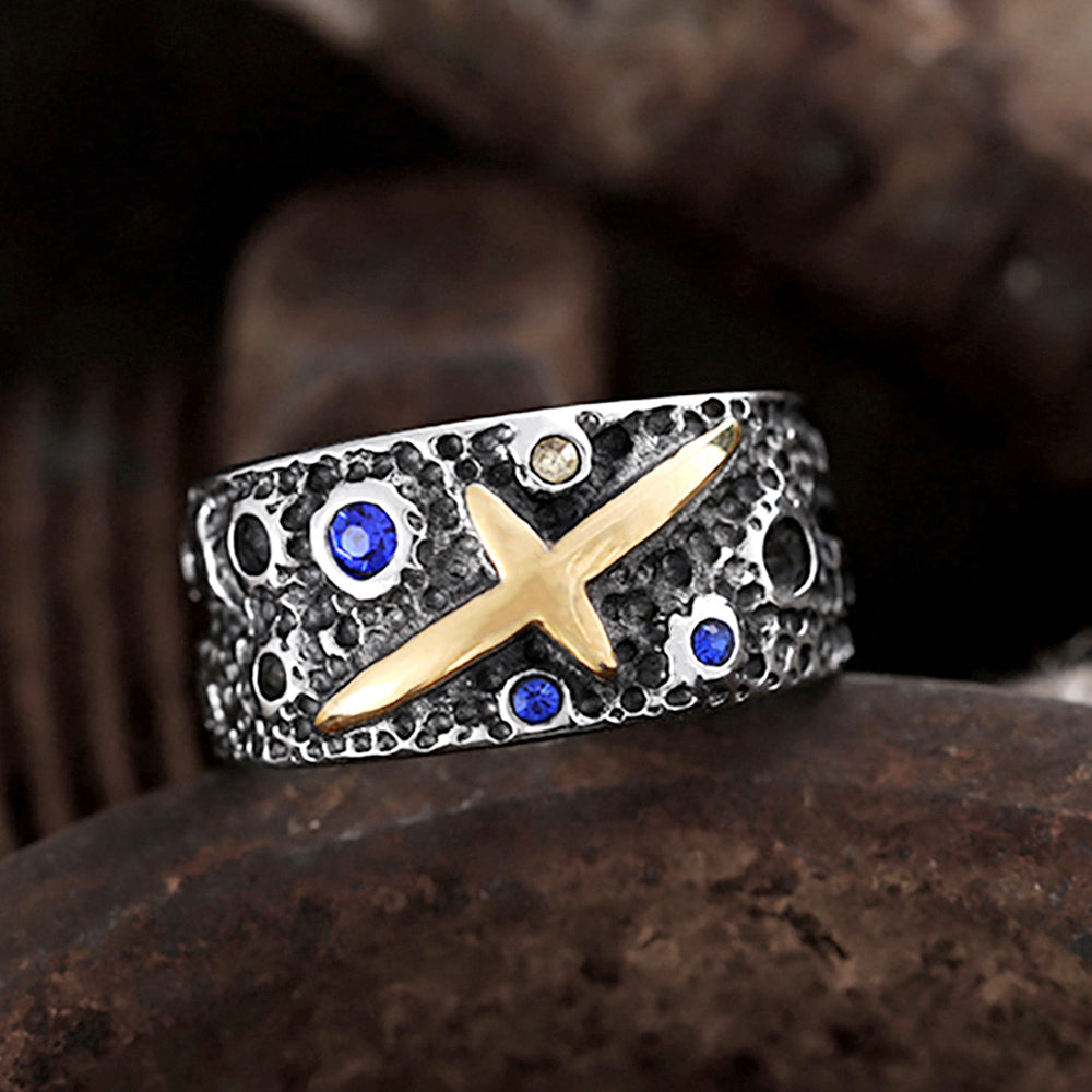 Starry Sky Stainless Steel Ring