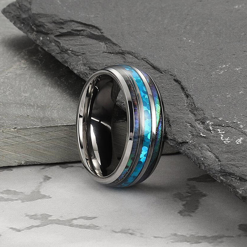 Minimalist Pattern Stainless Steel Ring